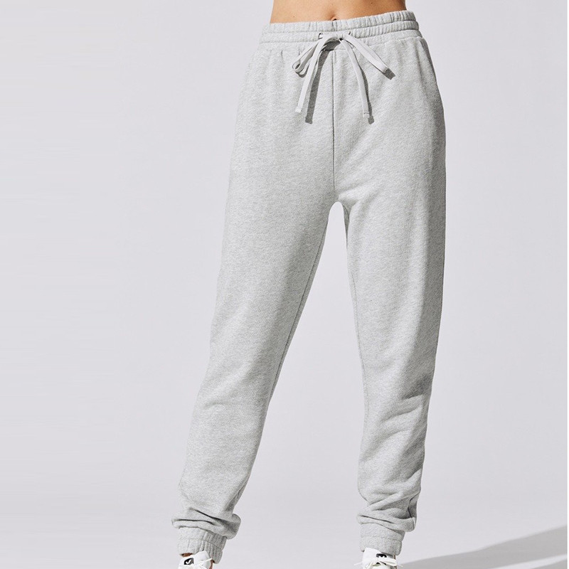 Custom Women Track Bodybuilding Pants Cotton Stacked Sweatpants Wholesale-Aktik