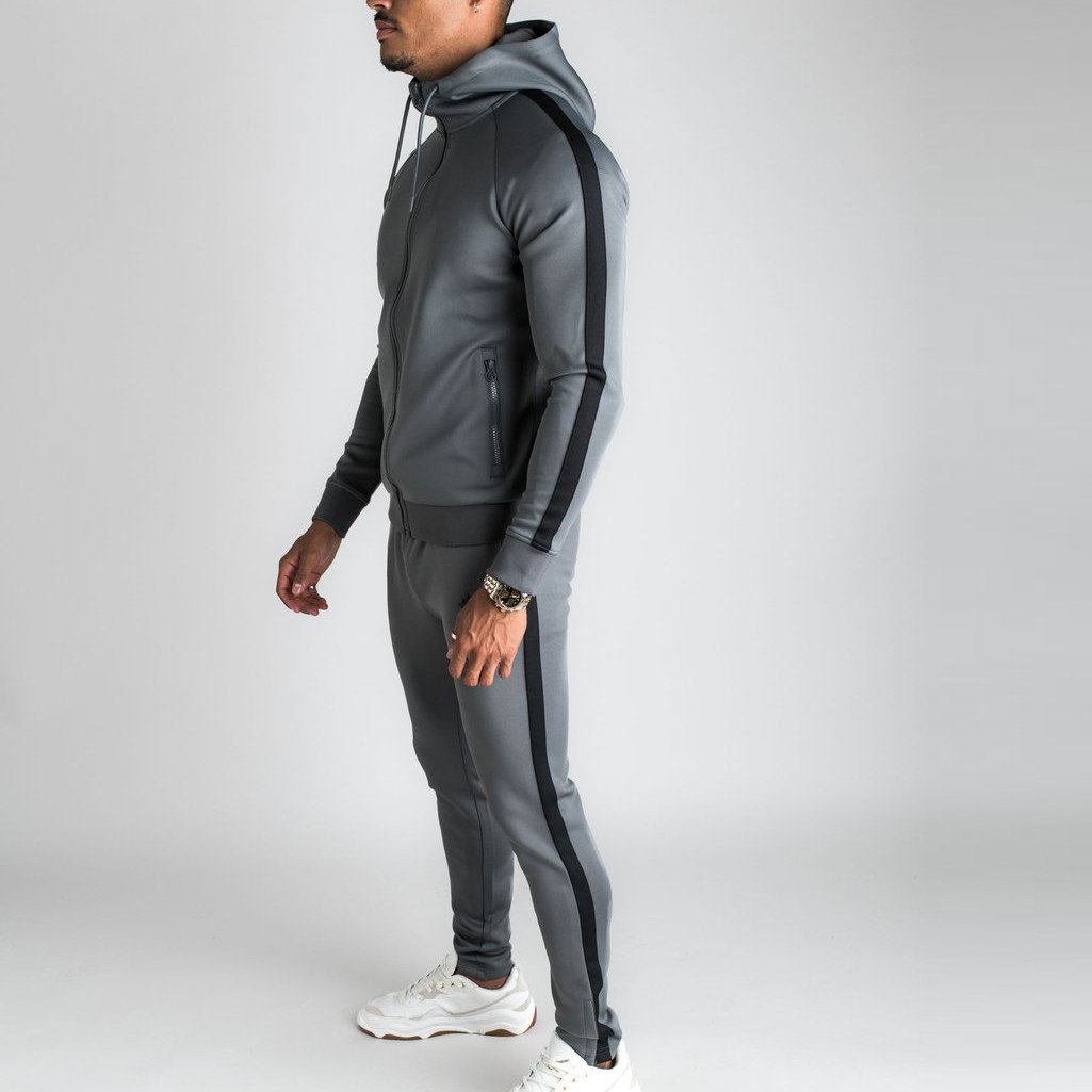 Custom Tracksuit Pants Mens Slim Fit High Waisted Sweatpants with Pockets-Aktik