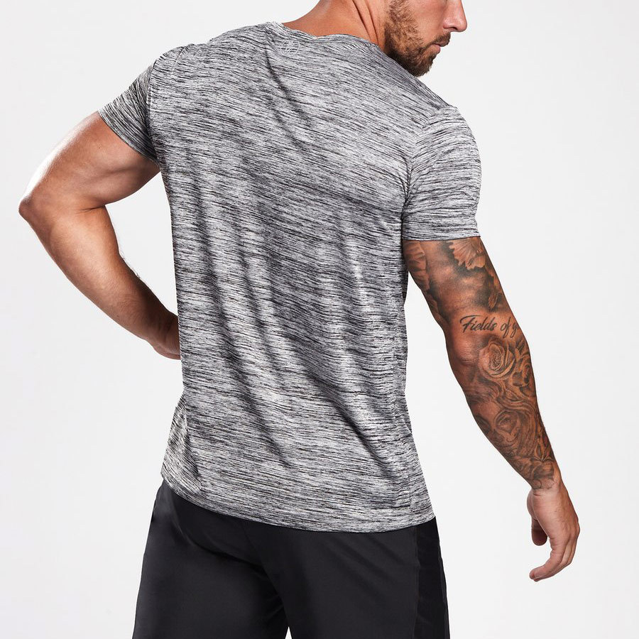 Wholesale Dry Fit Crew Neck Fitted Gym T Shirts for Men -Aktik
