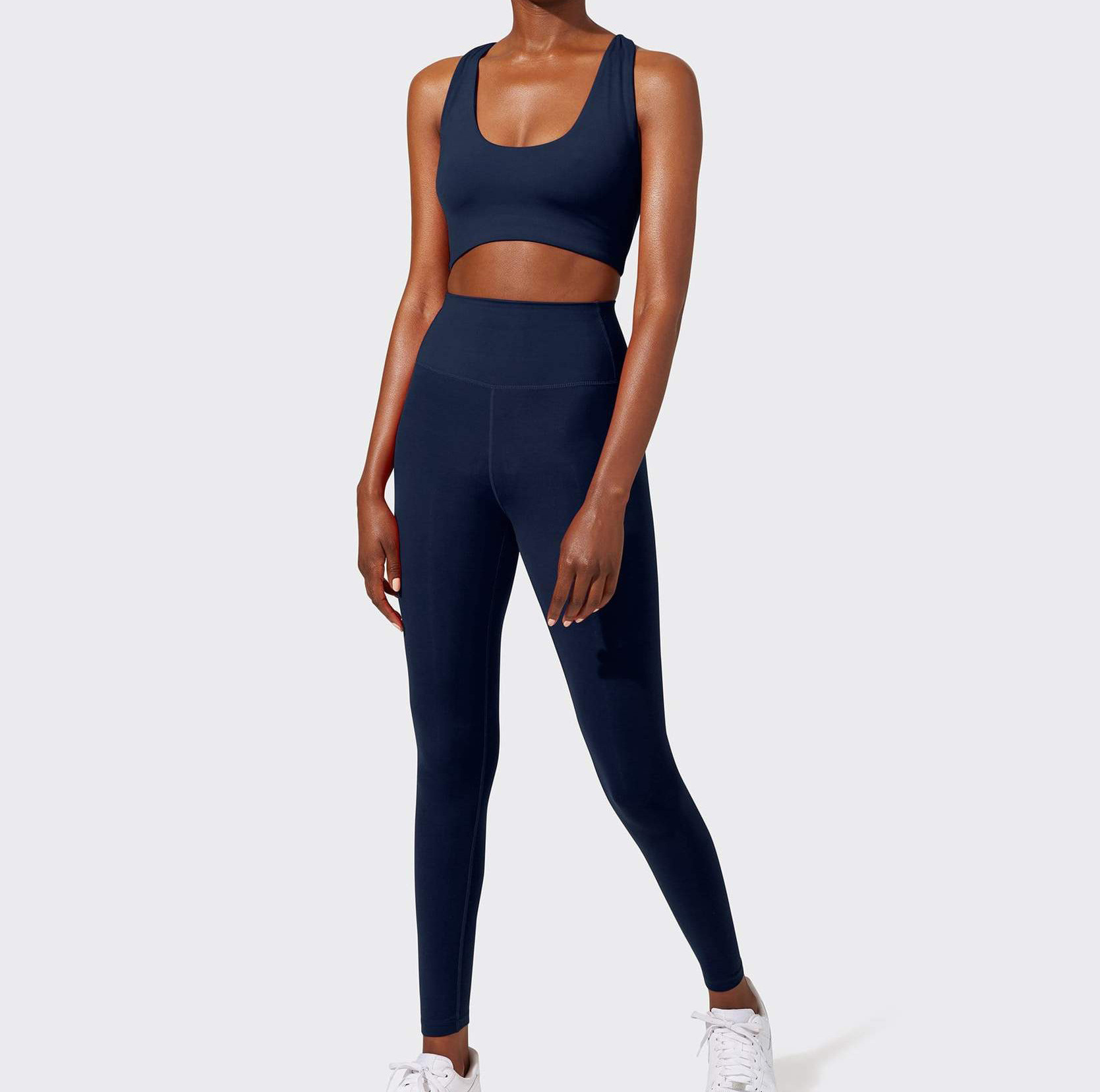 Custom Low Support Removable Padded Comfortable Teen Sports Bra Set-Aktik