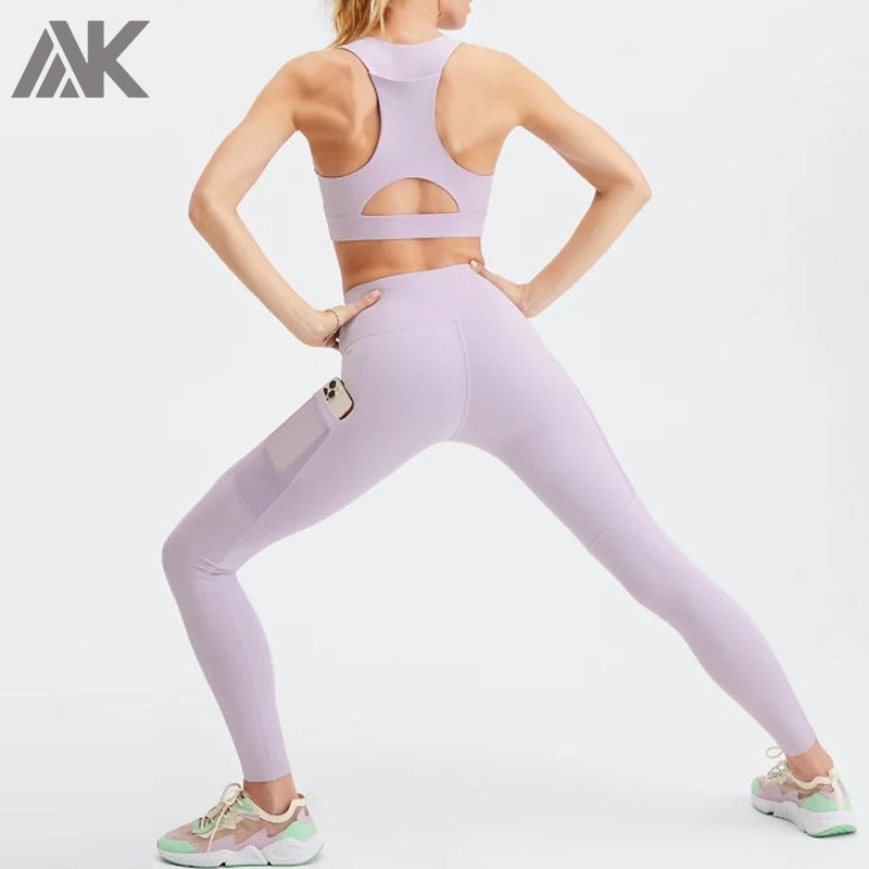 Private Label Fitness Apparel Womens Custom Workout Clothes with Pockets-Aktik