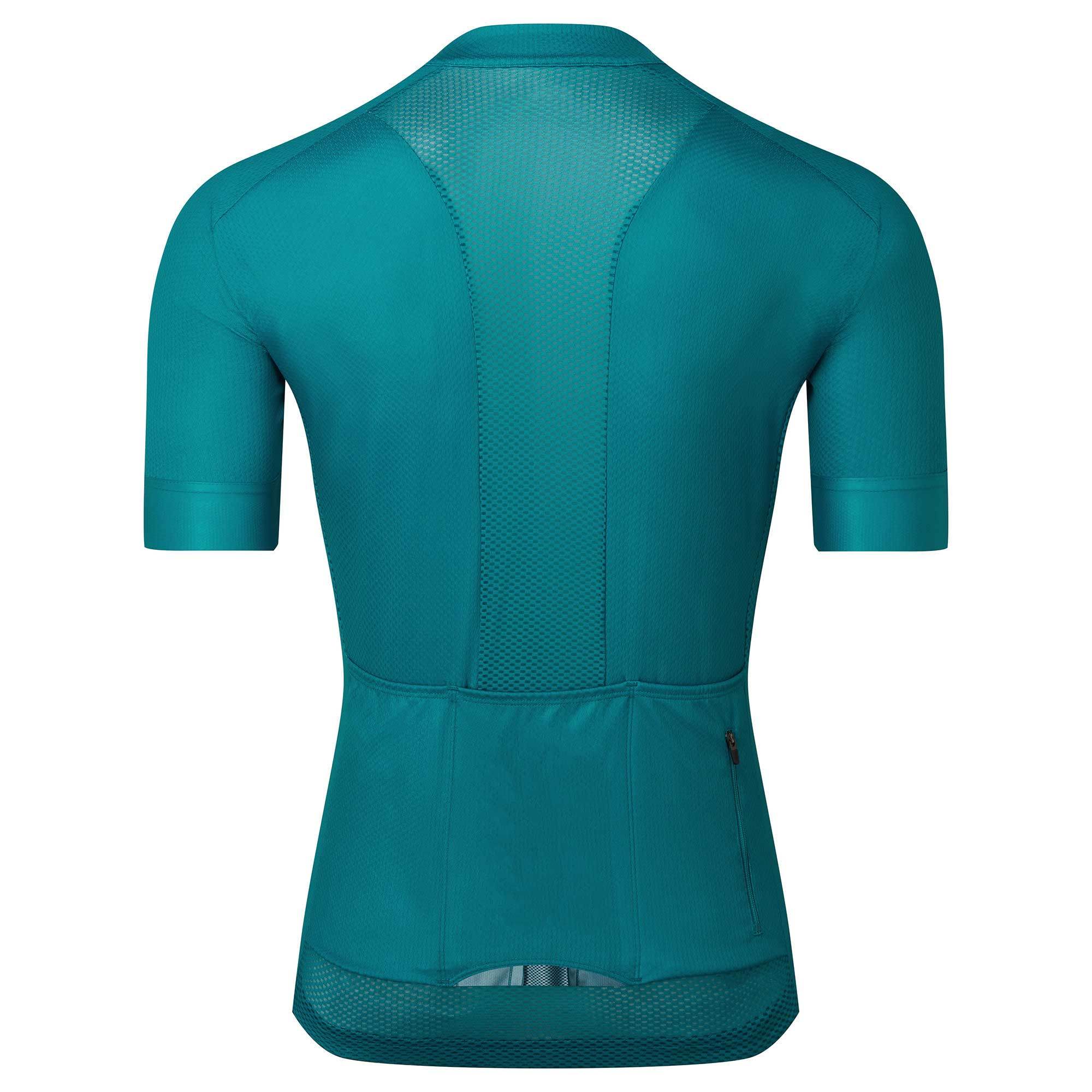 Custom Full Zip Mesh Performance Mens Cycling Clothing with Back Pocket-Aktik