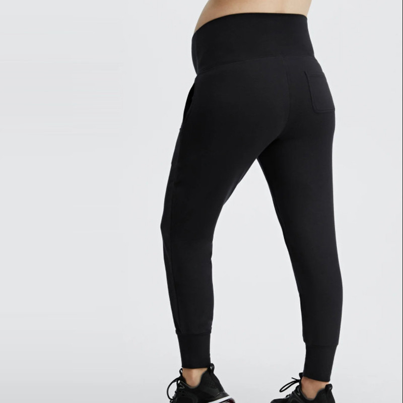 Custom Maternity Sweatpants Full Panel with Pockets Cotton Jogger Pants-Aktik
