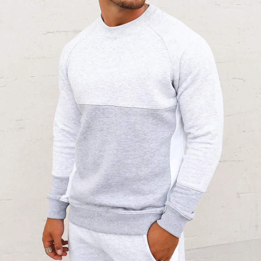 Custom Cotton Bulk Sweatsuits Mens Pullover Jogging Suits Wholesale-Aktik