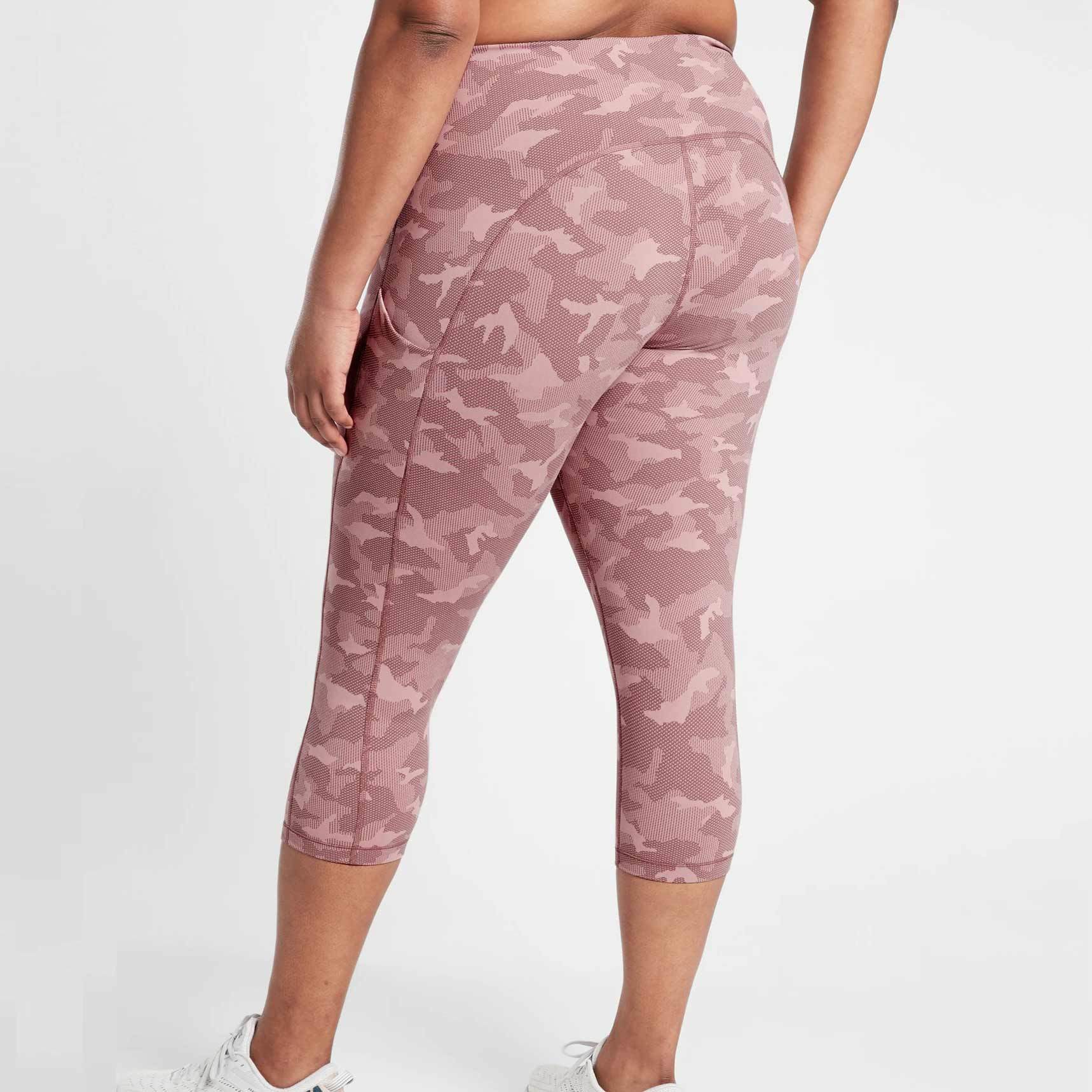 Private Label Wholesale Plus Size Compression Printed Leggings with Pockets-Aktik