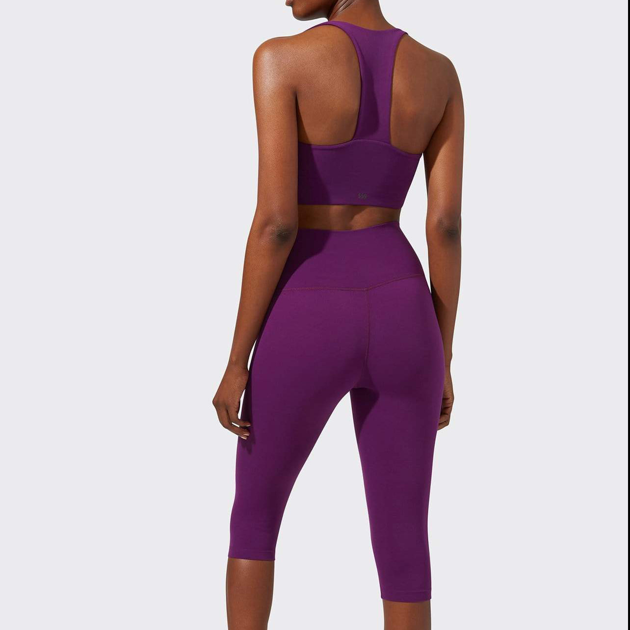 Private Label Wholesale High Waisted Capri Workout Leggings for Women-Aktik