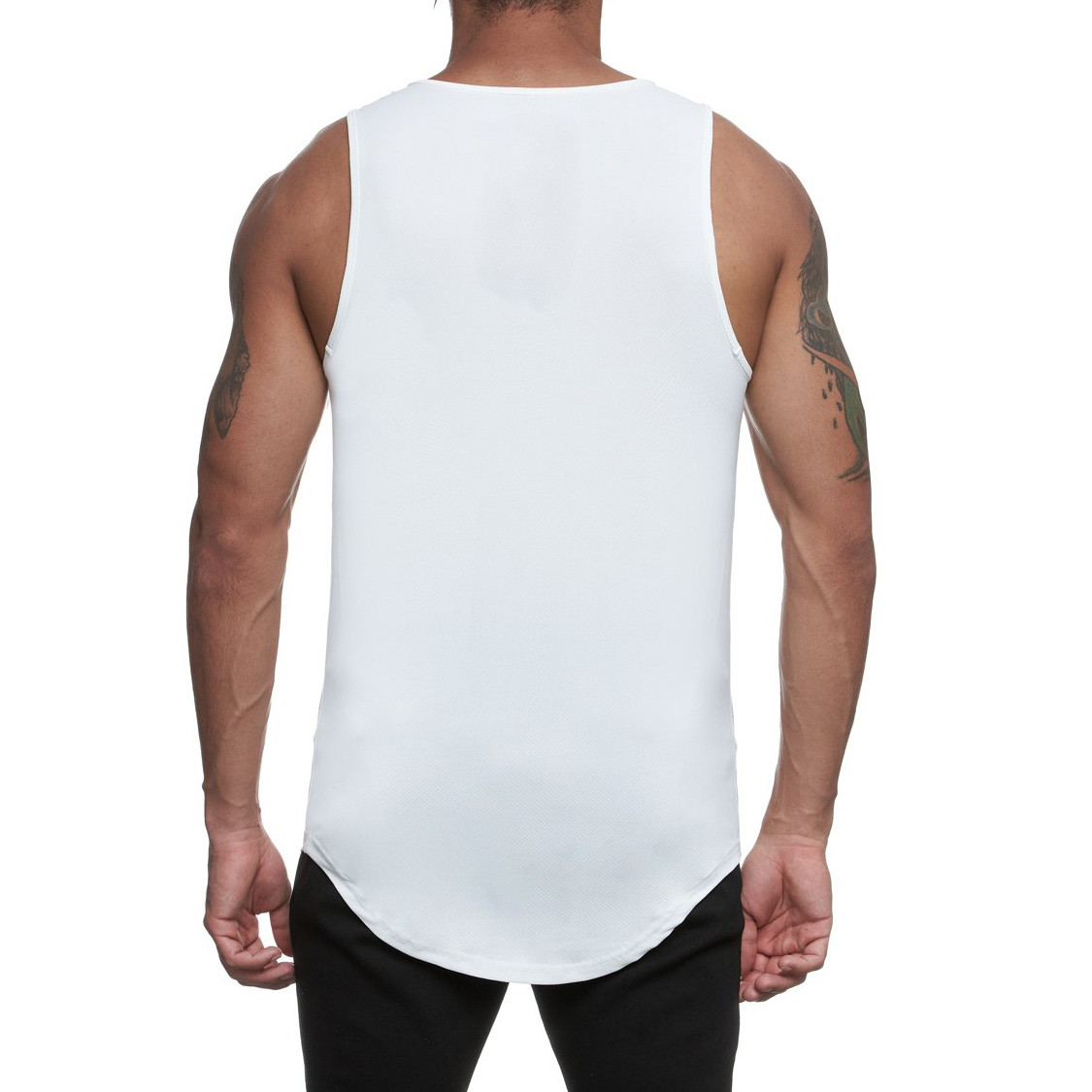Private Label Wholesale Dry Fit Mesh Crew Neck Camo Gym Tank Tops Mens-Aktik