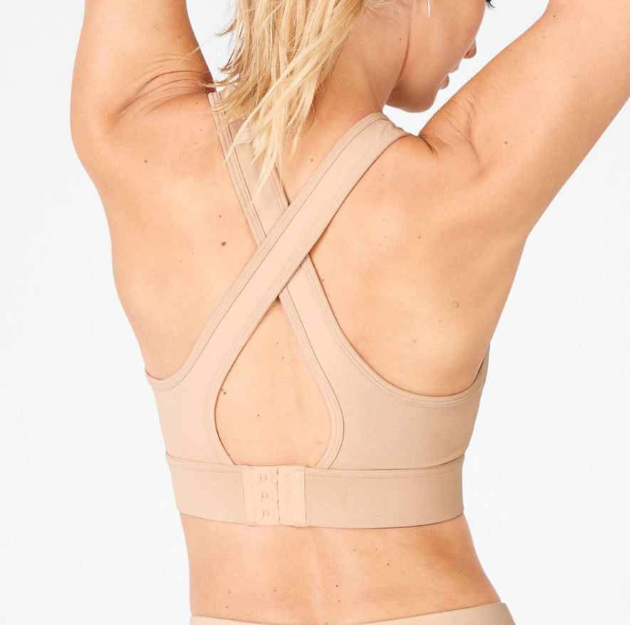 Private Label Wireless Criss Cross Back High Support Sports Bra with Clasp-Aktik