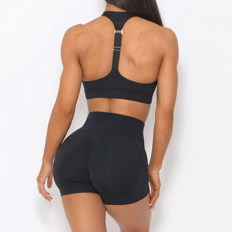 Custom Athletic Clothing Wholesale Sportswear Butt lifting Bike Shorts Set-Aktik