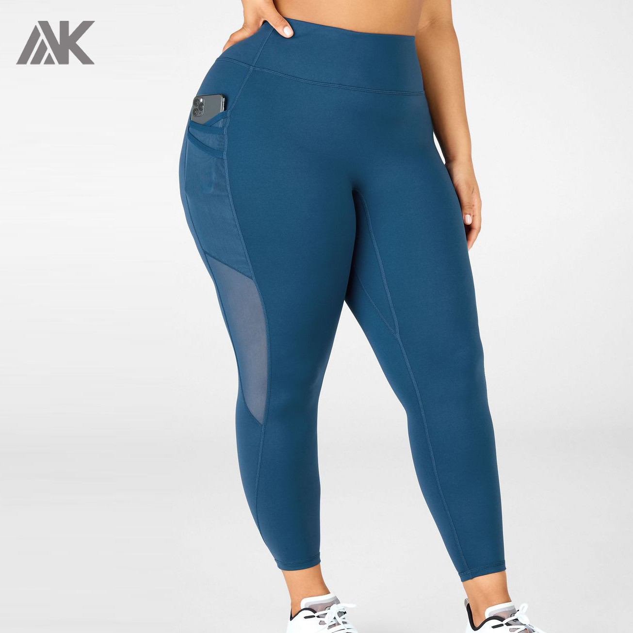 Custom Womens High Waisted Best Plus Size Active Legging with Mesh Pockets-Aktik