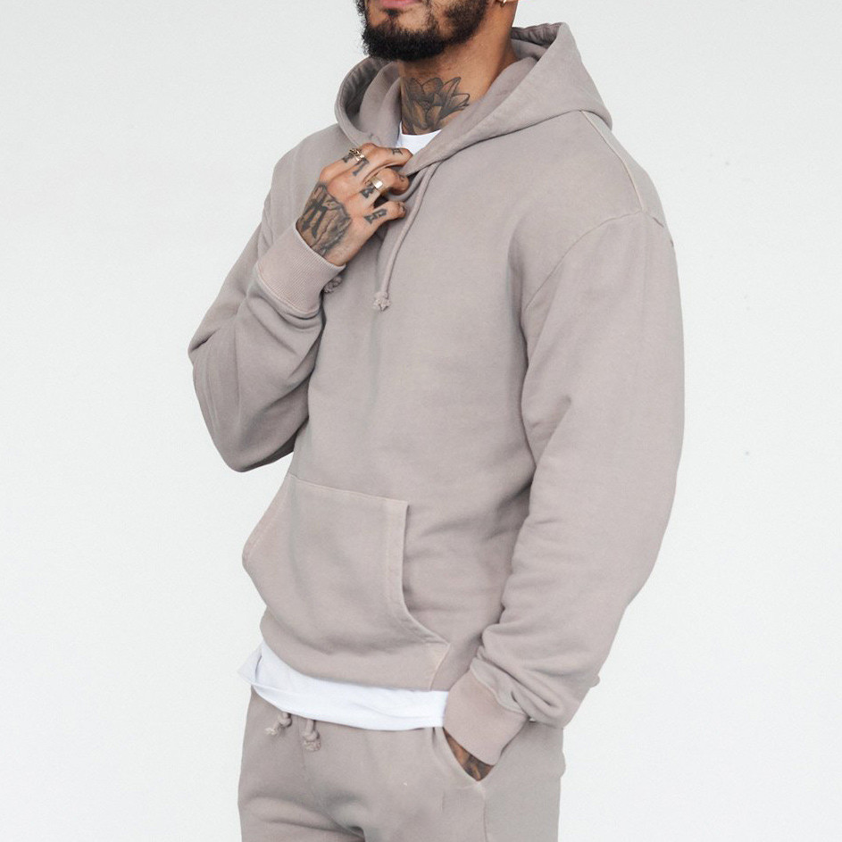 Over Size Wholesale Hoodies for Men Custom Cotton Fleece Pullover Hoodie-Aktik